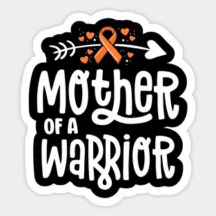 Womens Mother Of A  Mom Family Leukemia Cancer Awareness Sticker